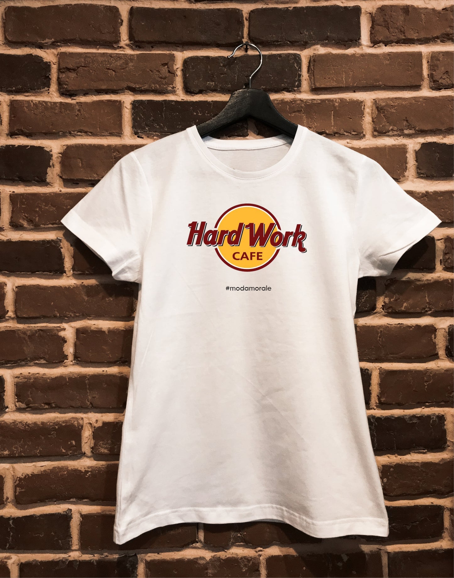 Женска тениска "Hard Work Cafe"